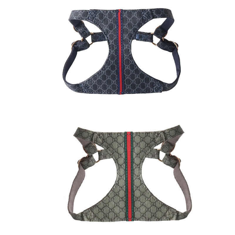 Gucci Pet Chest and Back Harness Leash Set
