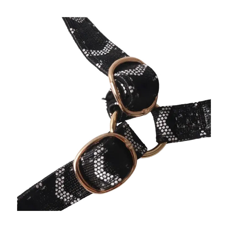 Goyard Pet Chest and Back Harness Leash Set