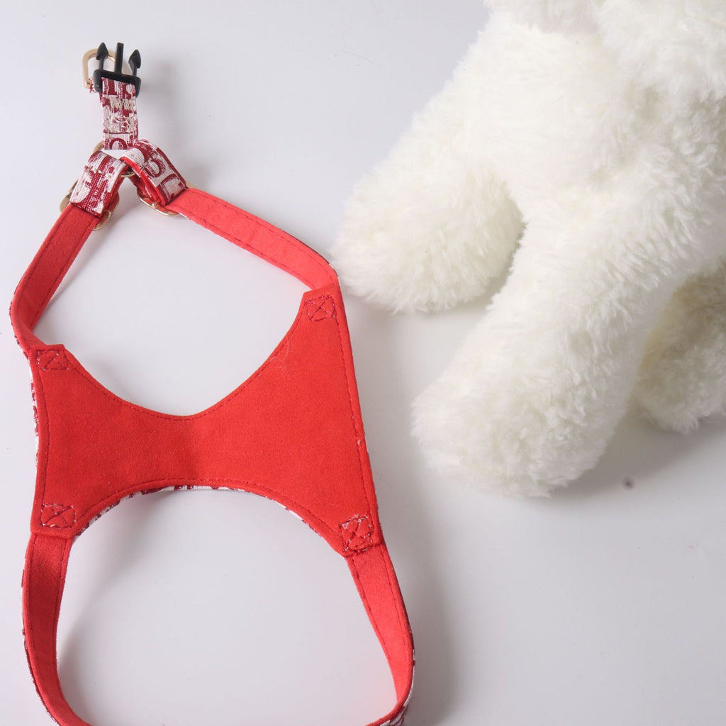 Dior Pet Chest and Back Harness Leash Set