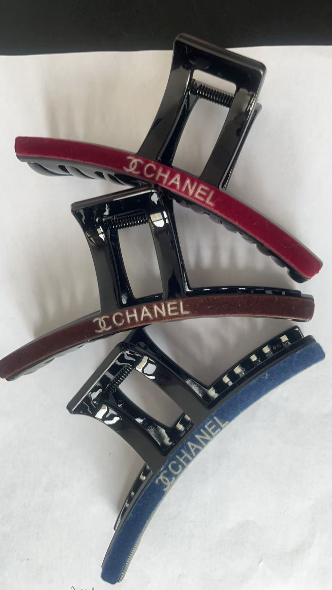 Chanel Hair Claw Set (3pcs Together)
