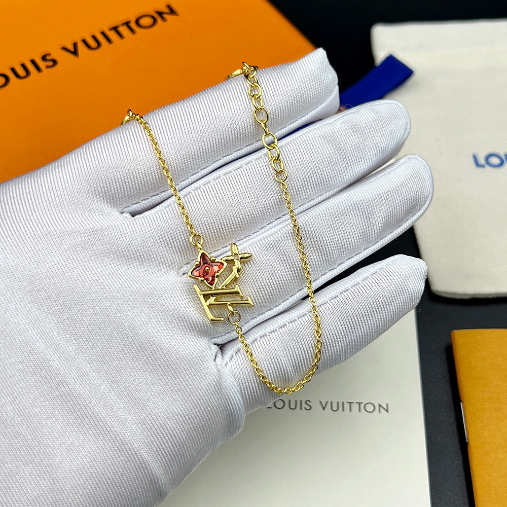 Gucci Pink Diamond Necklace Bracelet