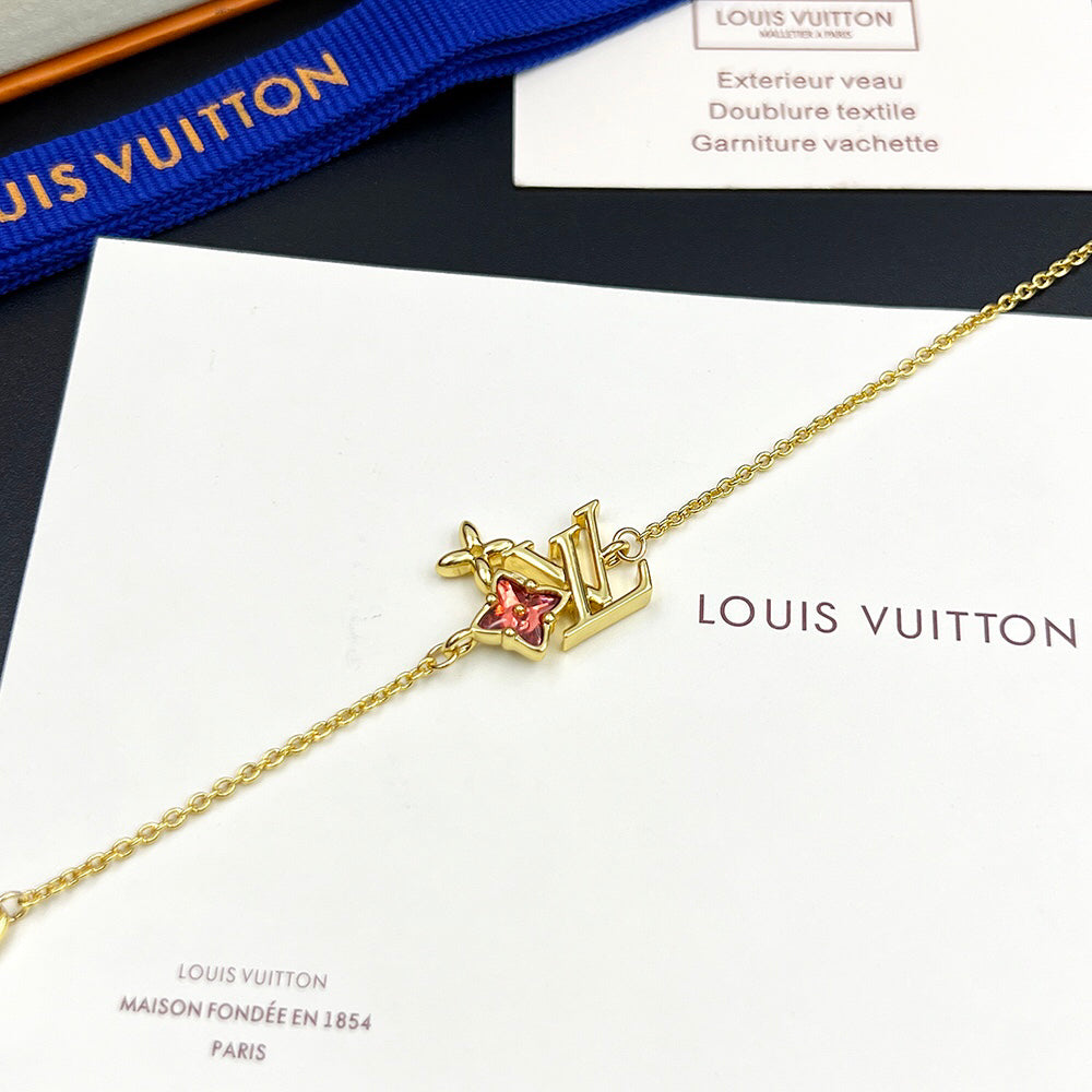 Gucci Pink Diamond Necklace Bracelet