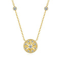 Six-pointed Star Pendant 14K Gold Plated Moissanite Necklace