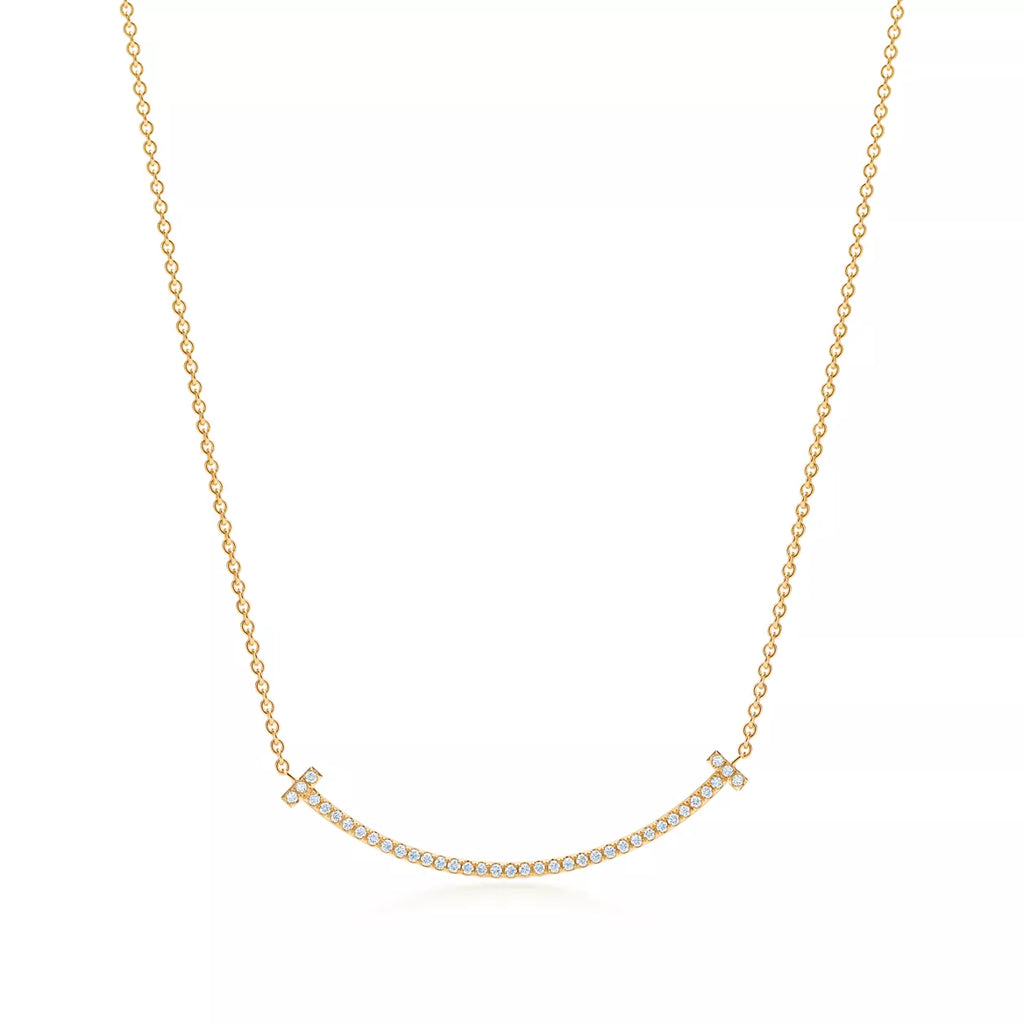 Tiffany T Smile Pendant with Diamonds