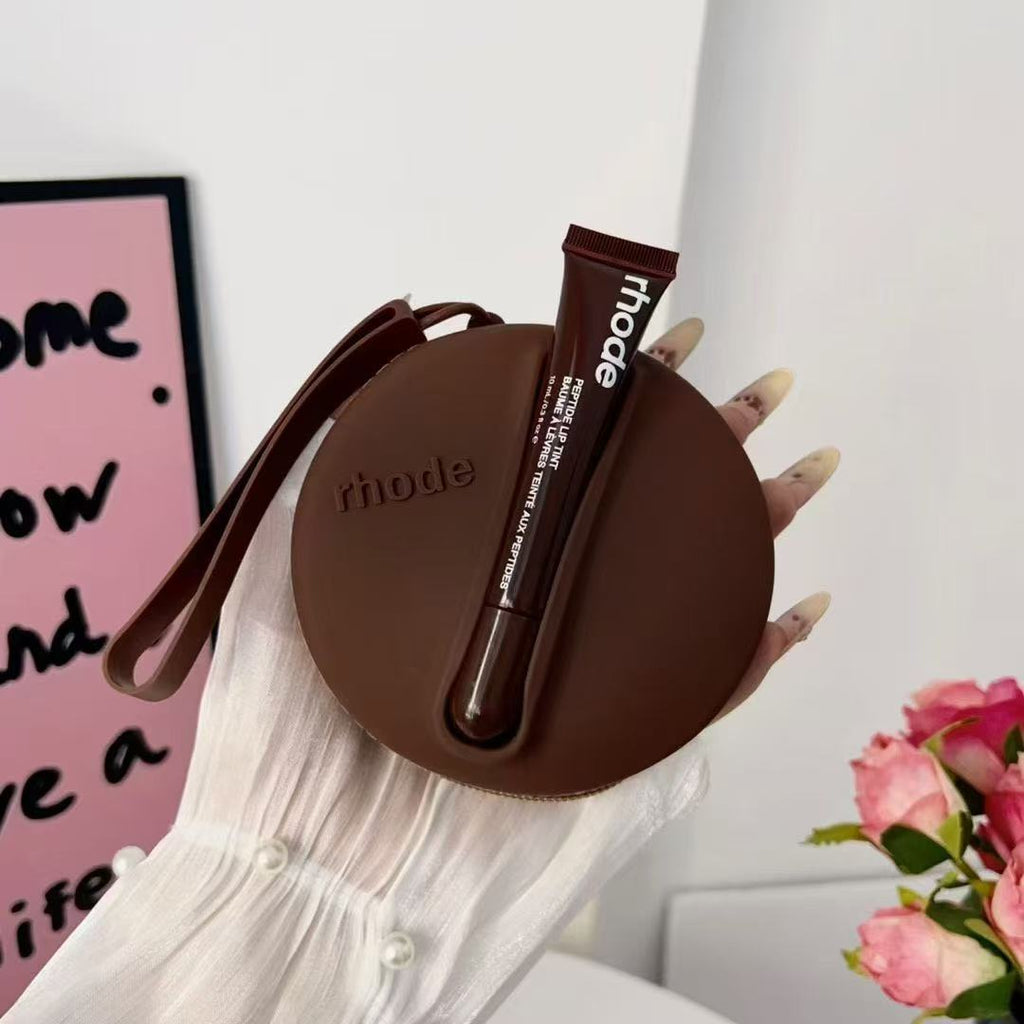 Rhode Round Shape Case Bag with Lip Balm