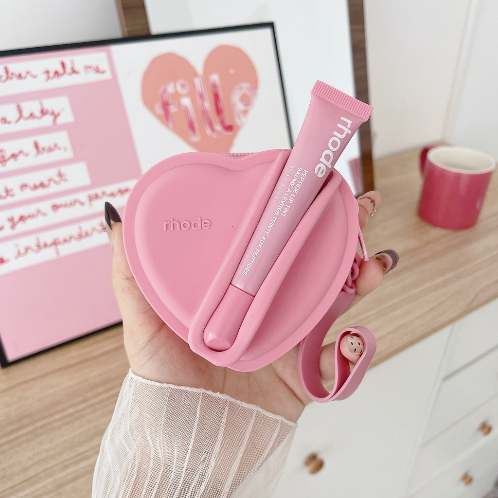 Rhode Heart Shape Case Bag with Lip Balm