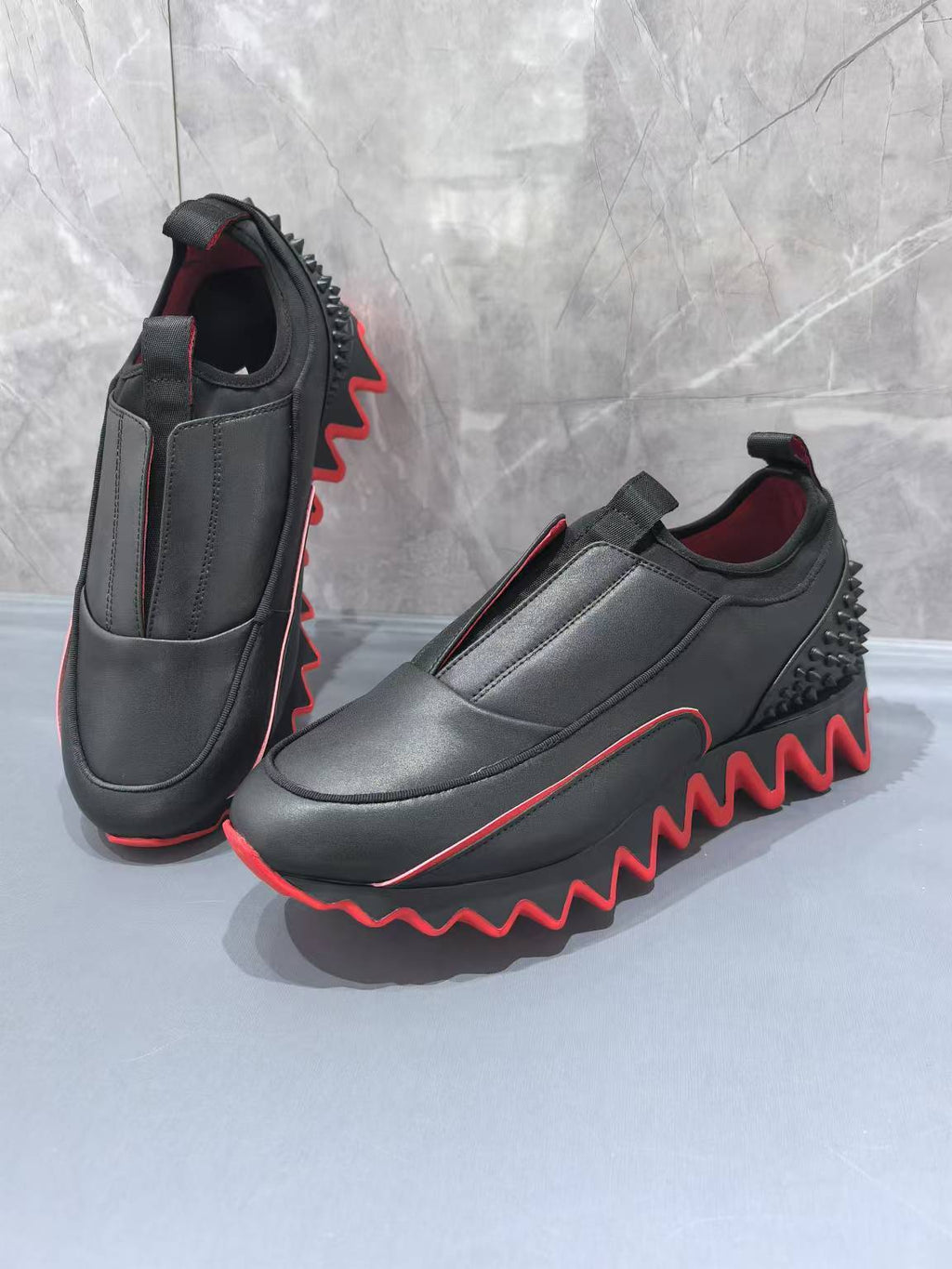Christian Louboutin Loubishark Calfskin Sneakers