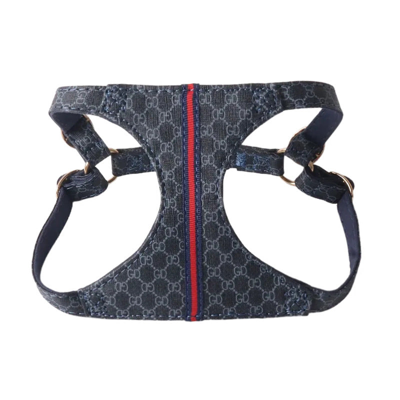 Gucci Pet Chest and Back Harness Leash Set