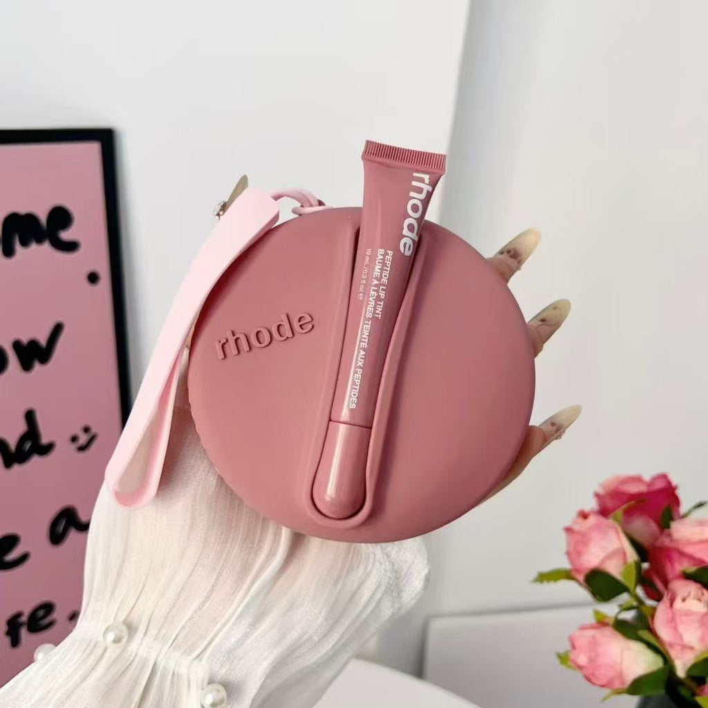 Rhode Round Shape Case Bag with Lip Balm