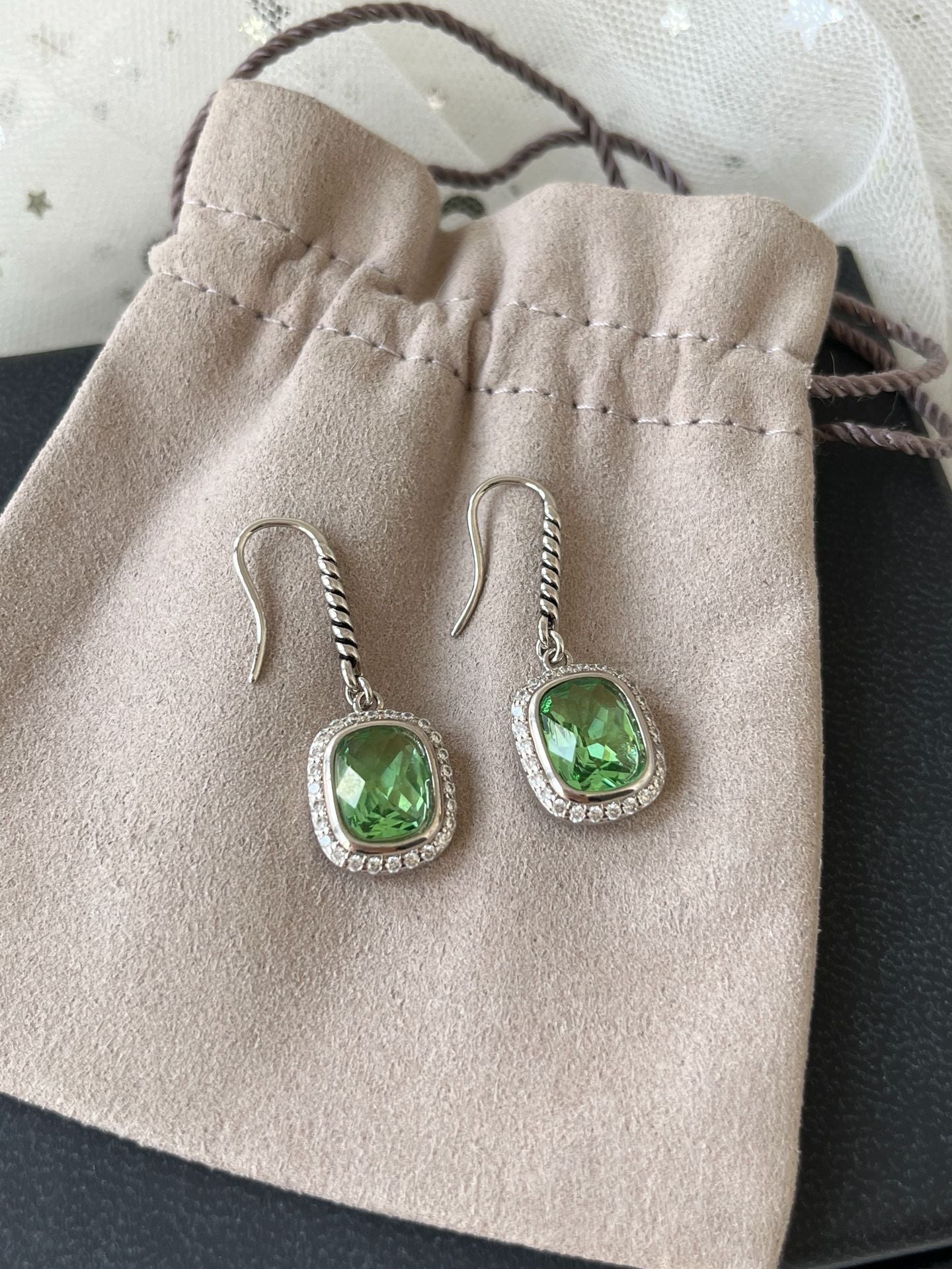 David Yurman Cubic Diamond Earring Dangles