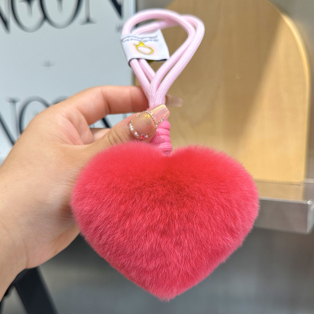 Puffy Heart Bag Charm