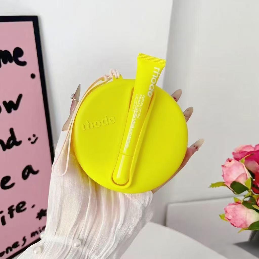 Rhode Round Shape Case Bag with Lip Balm