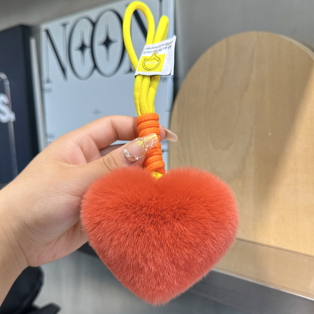 Puffy Heart Bag Charm