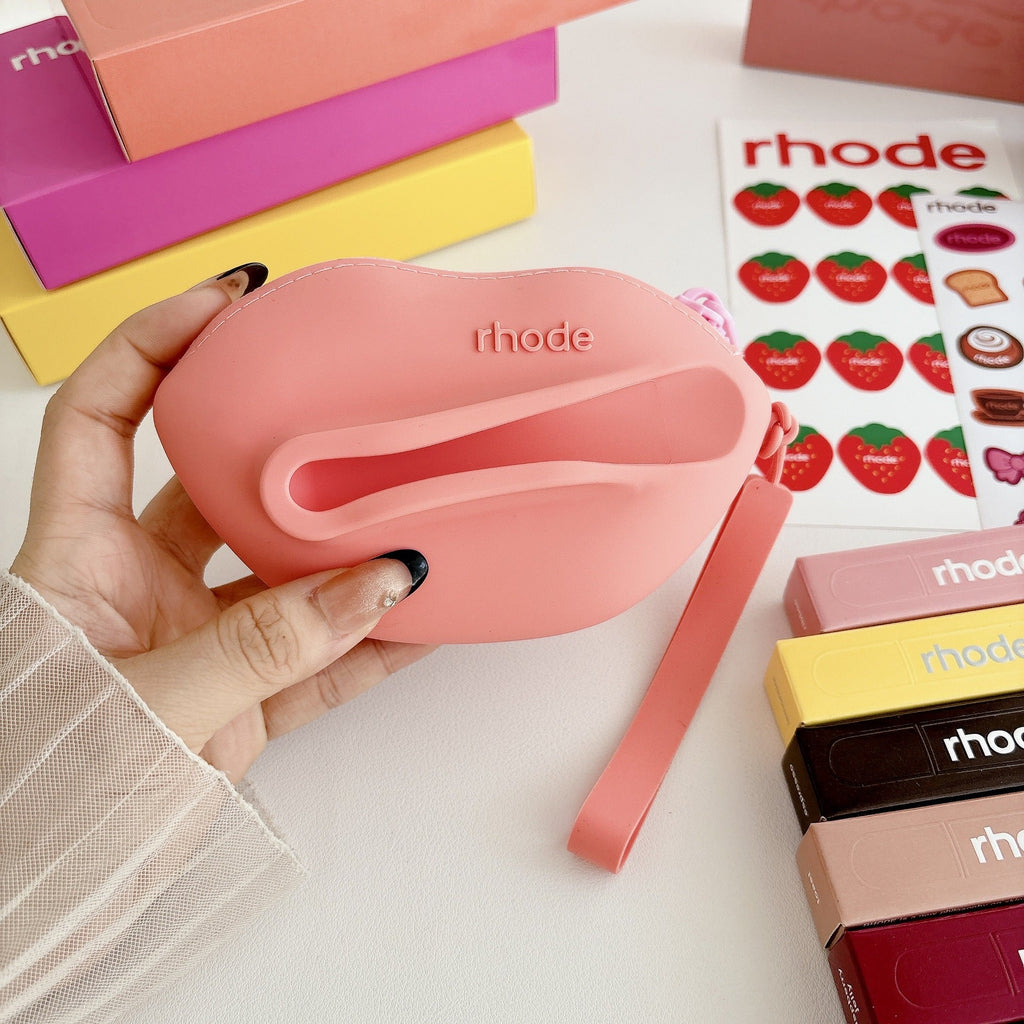 Rhode Lip Shape Case Bag with Lip Balm