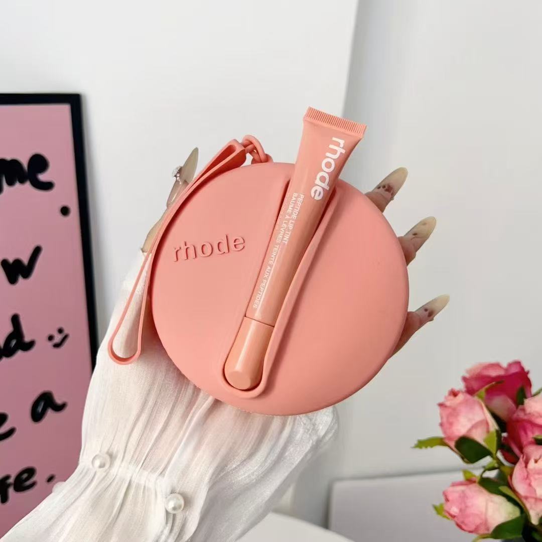Rhode Round Shape Case Bag with Lip Balm