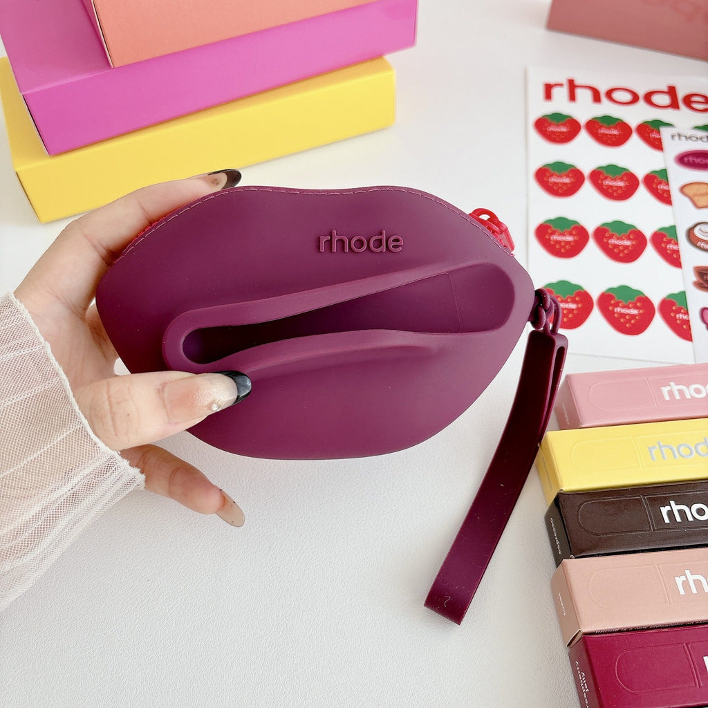 Rhode Lip Shape Case Bag with Lip Balm
