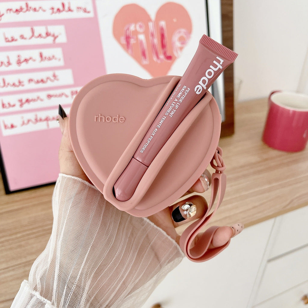 Rhode Heart Shape Case Bag with Lip Balm