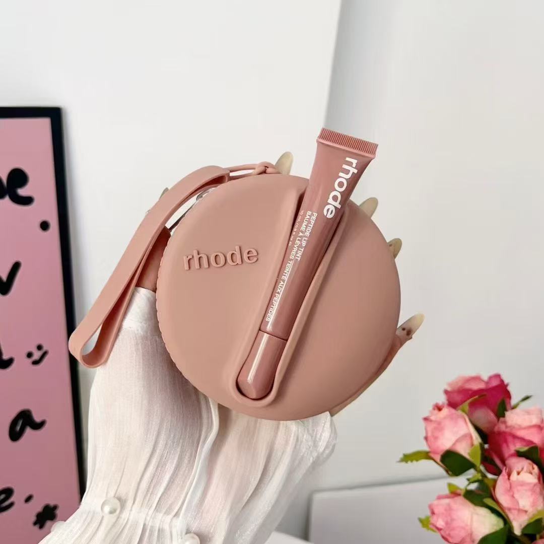 Rhode Round Shape Case Bag with Lip Balm