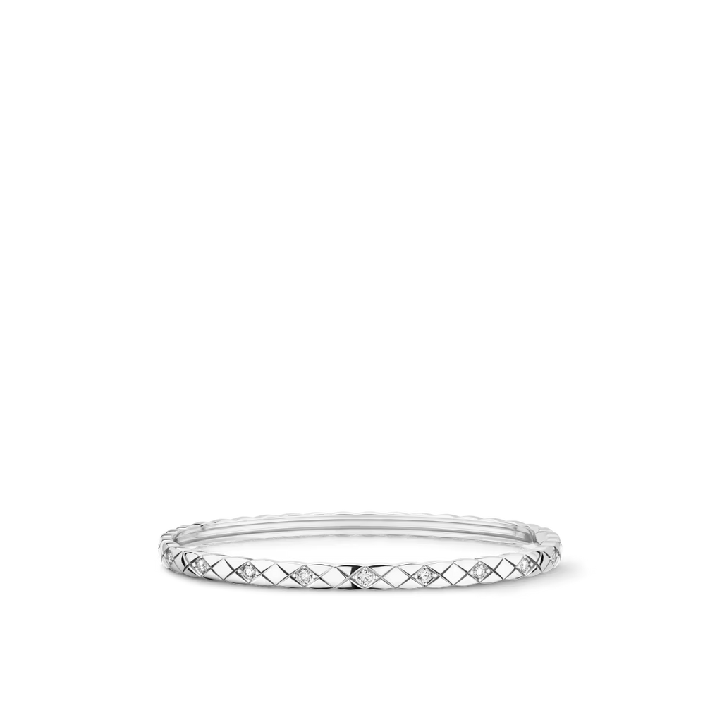 Chanel Coco Crush Bracelet Quilted Motif Mini Version Diamonds