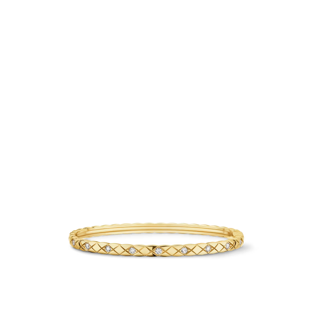 Chanel Coco Crush Bracelet Quilted Motif Mini Version Diamonds