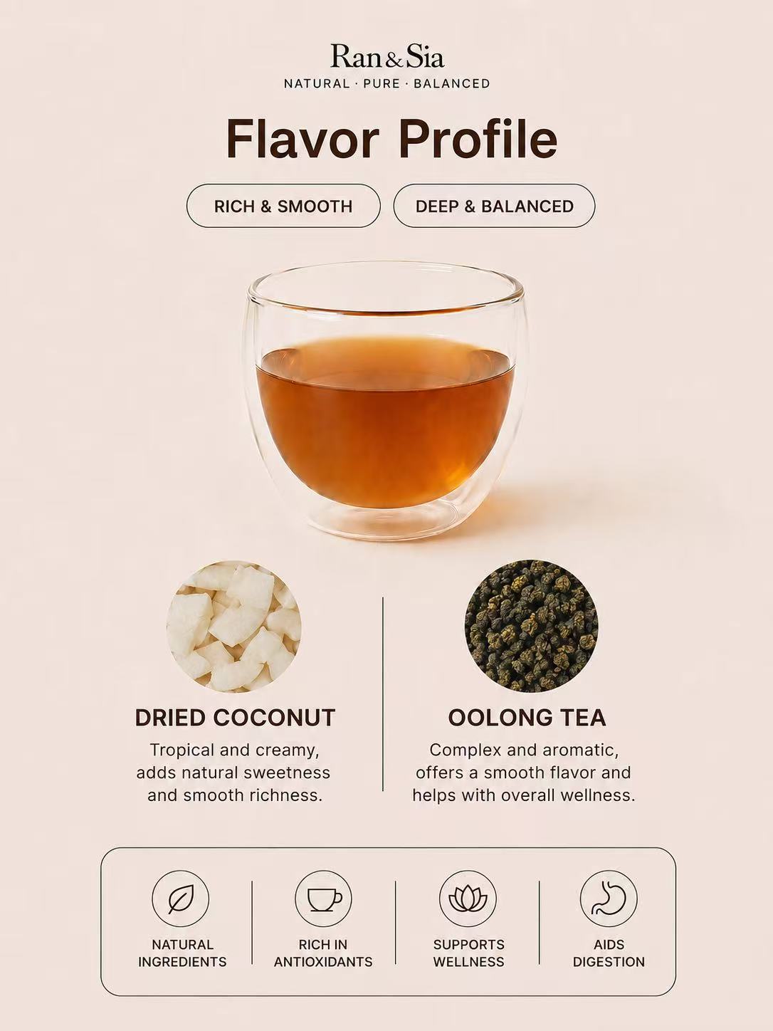 Tea Forte Coconut Oolong Tea (Save Flavor)
