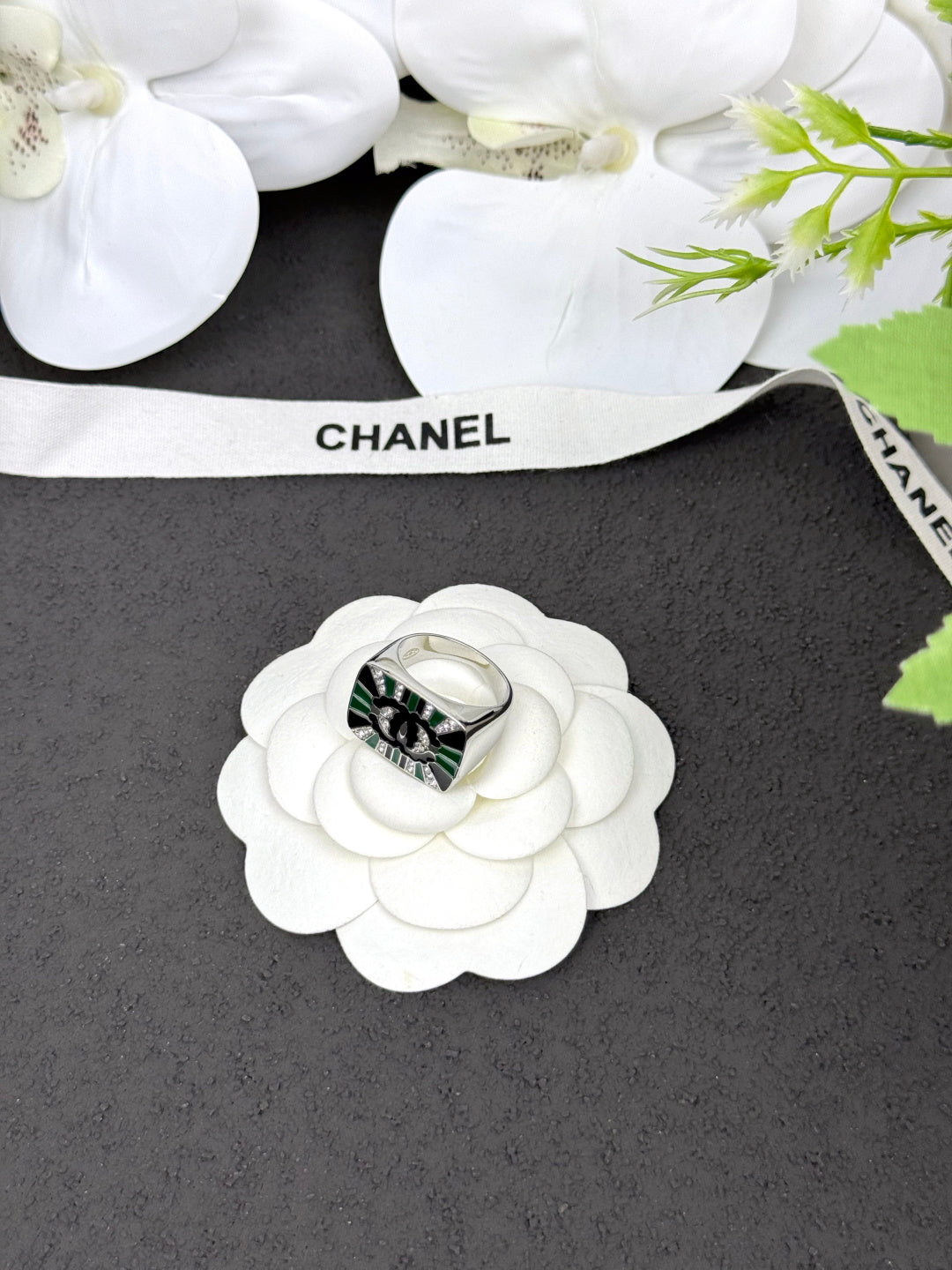 Chanel Green Ring