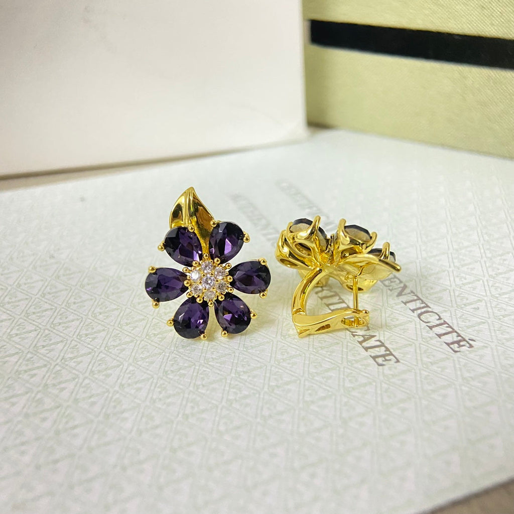 VCA Diamond Flower Earstud