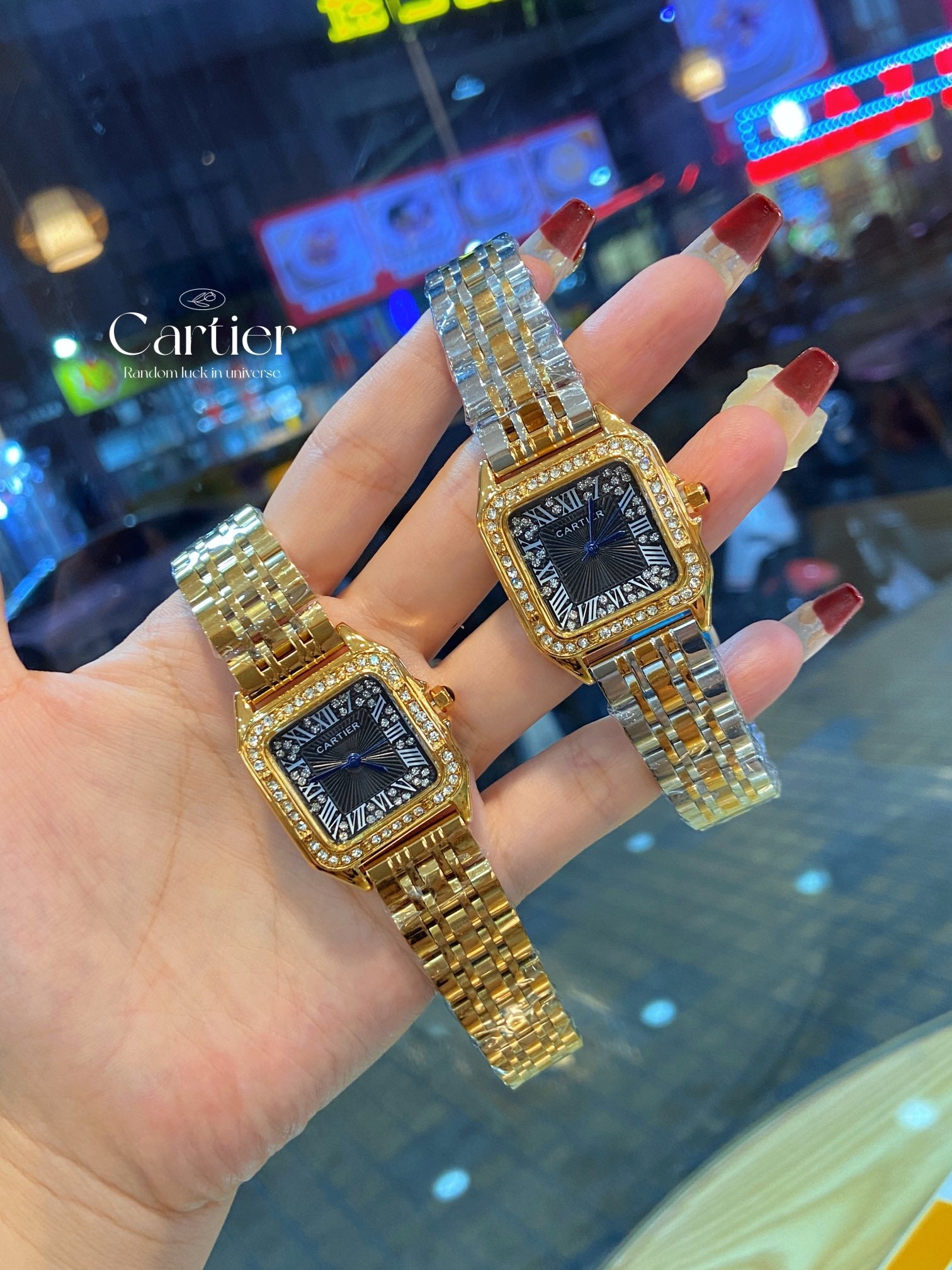 Lux Cartier Panter Gold Watch